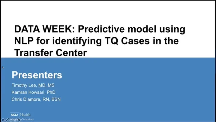 Data Day presentation on Tertiary and Quaternary NL Processing Model