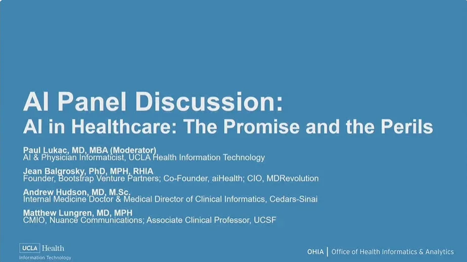 AI Panel Discussion recording