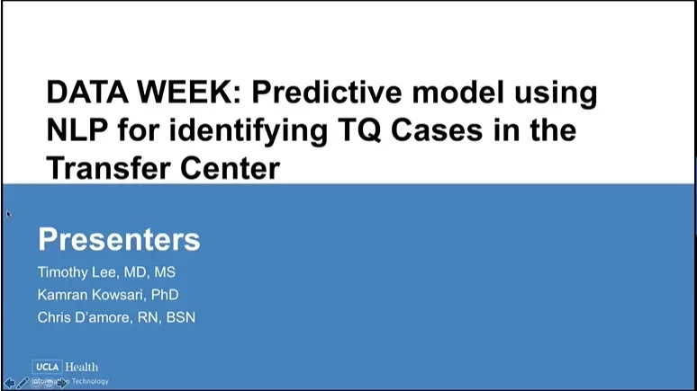 Data Day presentation on Tertiary and Quaternary NL Processing Model