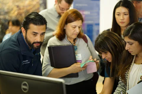 Staff at an event