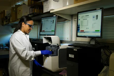 Researcher in a lab