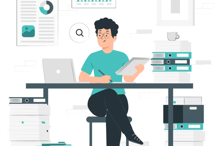 Research paper illustration by storyset