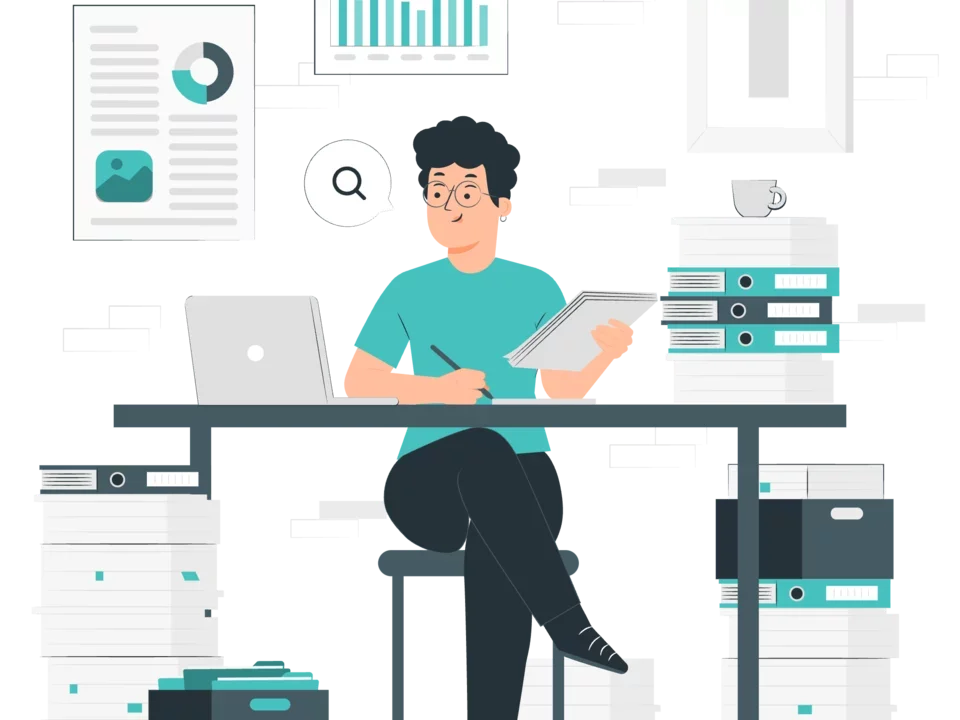 Research paper illustration by storyset
