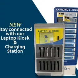 Poster of new Laptop Kiosk and Charging Station