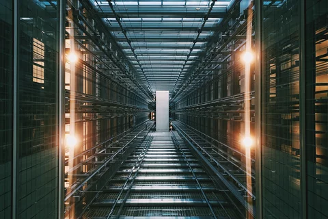 Data center with servers