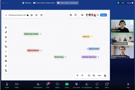 Zoom multi-share