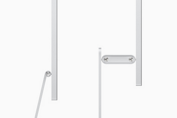 Side Views of Apple Studio Display with Tilt Adjustable Stand and with Tilt and Height Adjustable Stand