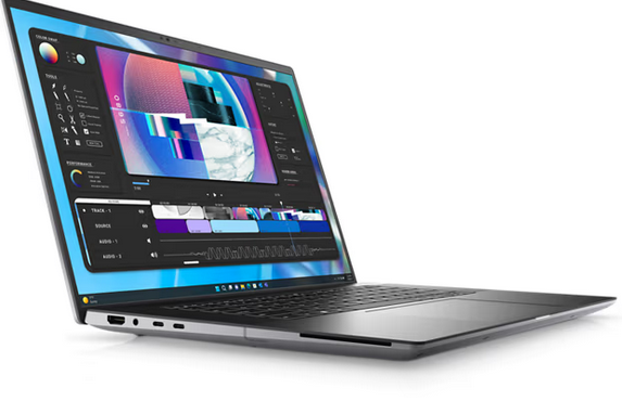 16" Performance Laptop Precision 5680 Side Angle View