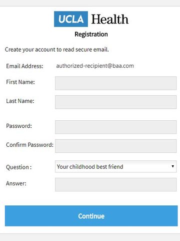 How to register to secure email